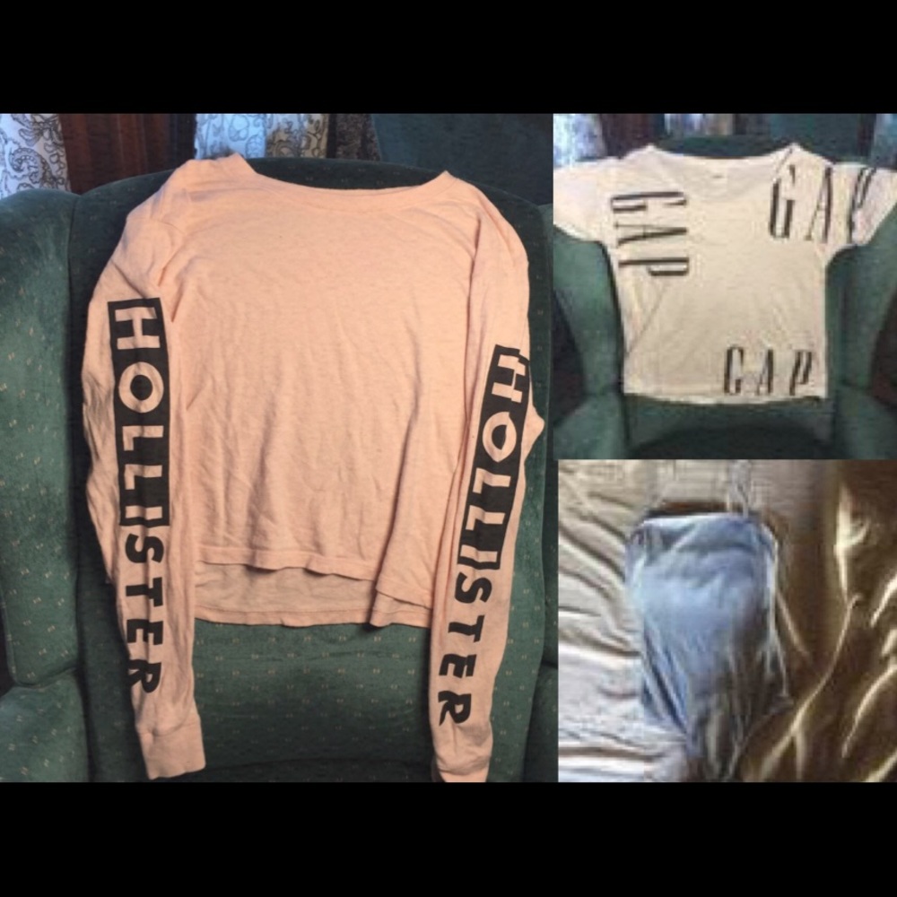 LOT OF 3 XS Hollister & GAP Tops